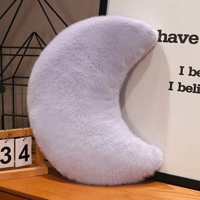 Soft Star Shape Stuffed Pillow New Moon Pattern Heart Plush Pink Color PP Cotton Valentine Day Gift 9