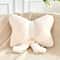 Cute Bow Throw Pillows Soft Bow Decorative Pillows With Faux Rabbit Fur Aesthetic Home Decor Bow 7