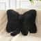 Cute Bow Throw Pillows Soft Bow Decorative Pillows With Faux Rabbit Fur Aesthetic Home Decor Bow 8