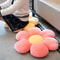Pink Flower Pillow Bay Window Seat Cushion Girly Six Petal Flower Design For Kids Room 5