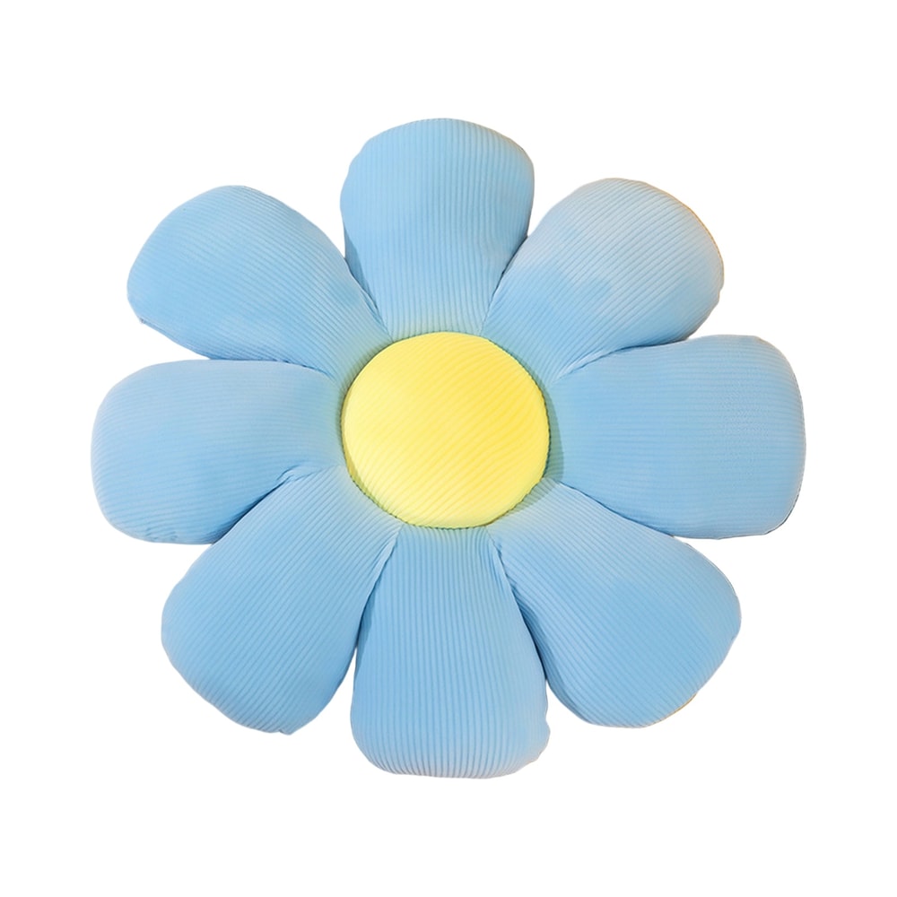 Pink Flower Pillow, Girly Room Decor Daisy Setting for Kids, Bedroom Bay Window Cushion