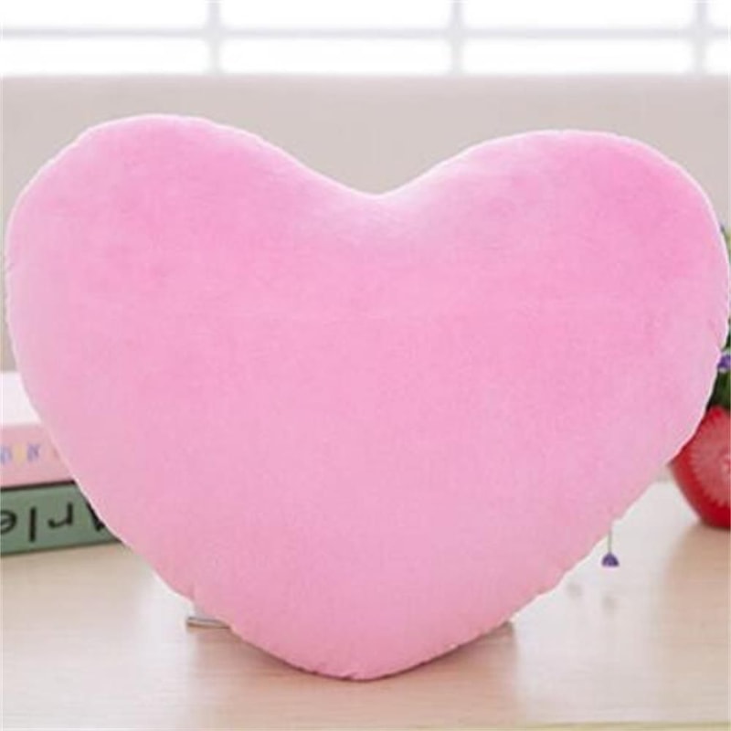 Comfortable PP Cotton Soft Heart Plush Pillow Red Pink Stuffed Heart Shape Decorative Pillow 5