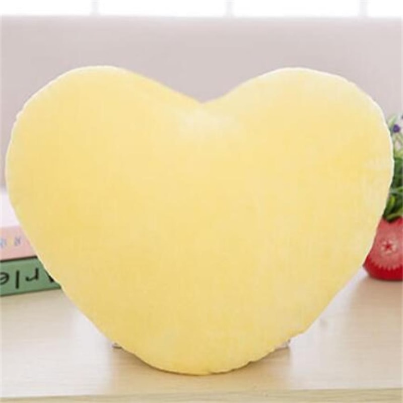Comfortable PP Cotton Soft Heart Plush Pillow Red Pink Stuffed Heart Shape Decorative Pillow 6