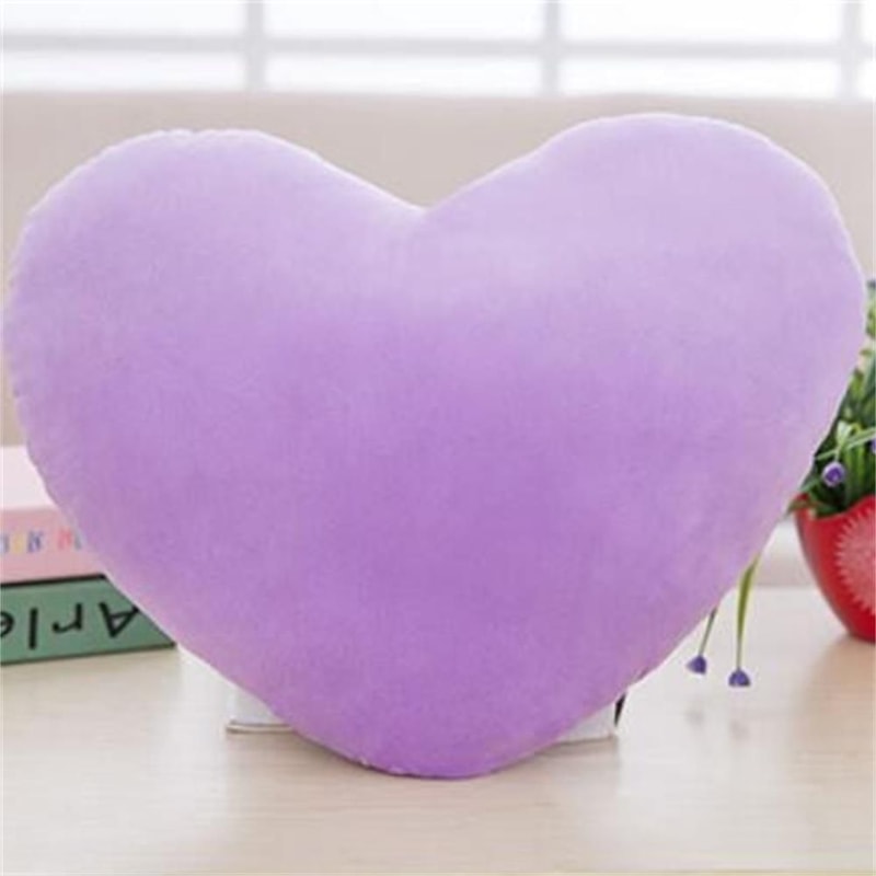 Comfortable PP Cotton Soft Heart Plush Pillow Red Pink Stuffed Heart Shape Decorative Pillow 9