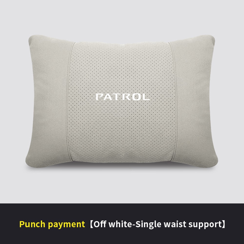 Neck Support Seat Lumbar Cushion Waist Rest For Nissan Patrol Auto Headrest Soft Neck Pillow 4