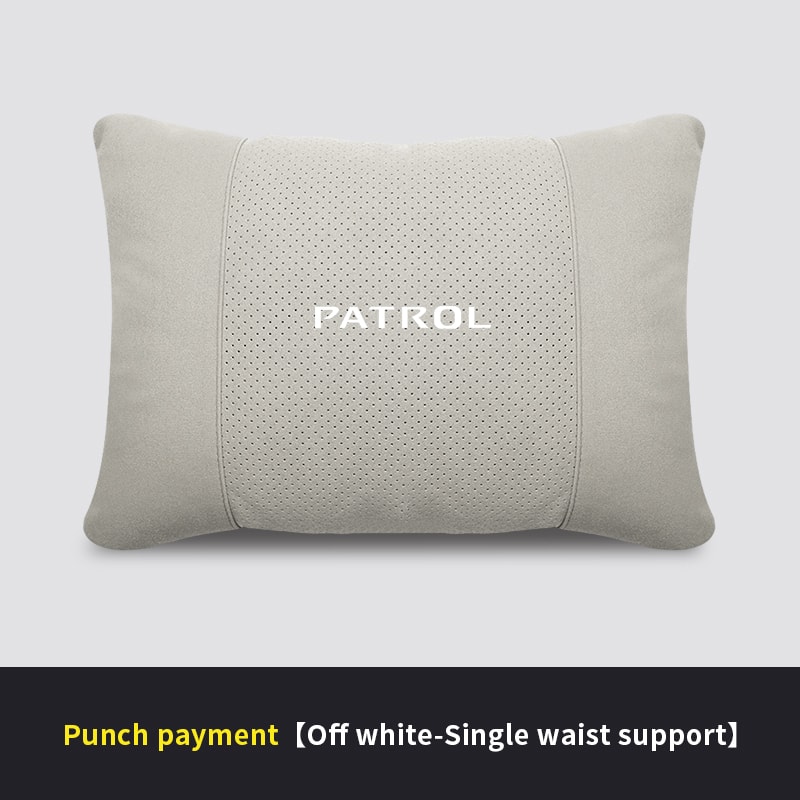 Neck Support Seat Lumbar Cushion Waist Rest For Nissan Patrol Auto Headrest Soft Neck Pillow 4