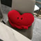 Cute Red Heartshaped Pillow Ins Sofa Ornament Bedroom Headboard Living Room Cushion 2