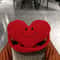 Cute Red Heartshaped Pillow Ins Sofa Ornament Bedroom Headboard Living Room Cushion 9