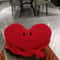 Cute Red Heartshaped Pillow Ins Sofa Ornament Bedroom Headboard Living Room Cushion 10