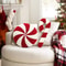 Christmas Cartoon Pillow New Soft Plush Red Decoration Pillow Candy Crutch Living Room Sofa Cushion 1