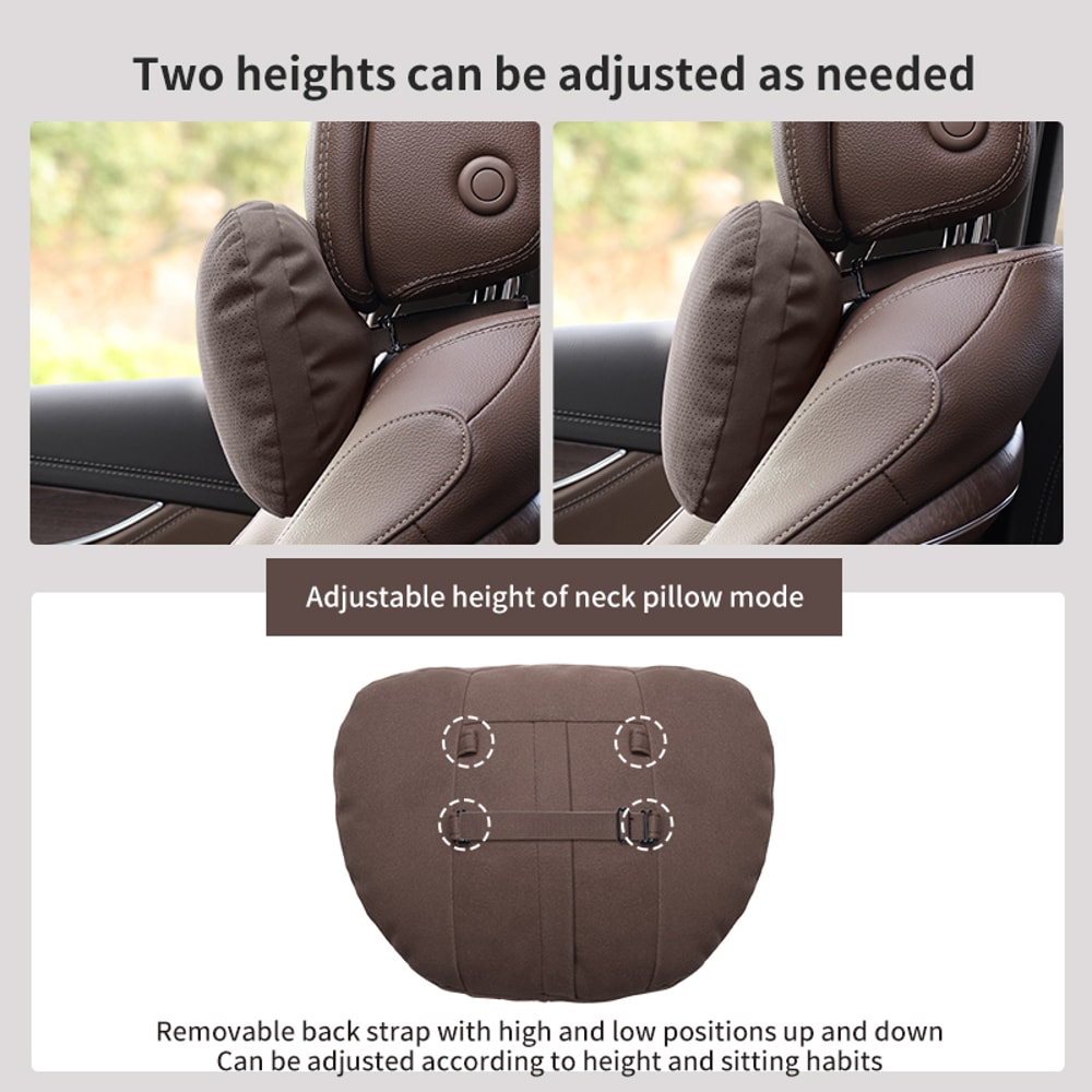 Neck Support Lumbar Cushion Auto Interior Headrest Soft Neck Pillow For Driving Comfort 4