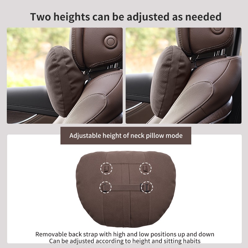 Neck Support Lumbar Cushion Auto Interior Headrest Soft Neck Pillow For Driving Comfort 4
