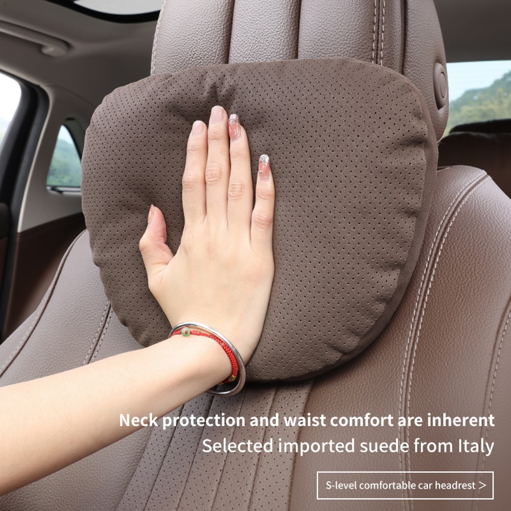Neck Support Lumbar Cushion Auto Interior Headrest Soft Neck Pillow For Driving Comfort 5