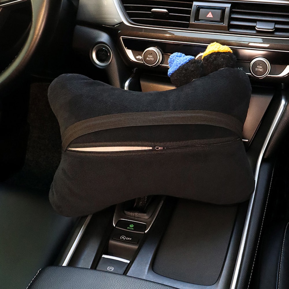 Car Pillow Ice Silk Mesh New Cute Cartoon Red Lover Hearts Auto Seat Headrest For Women 3