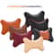 Universal Car Neck Pillows PU Leather Head Support Protector BlackRed Backrest Cushion Easy To Inst 3