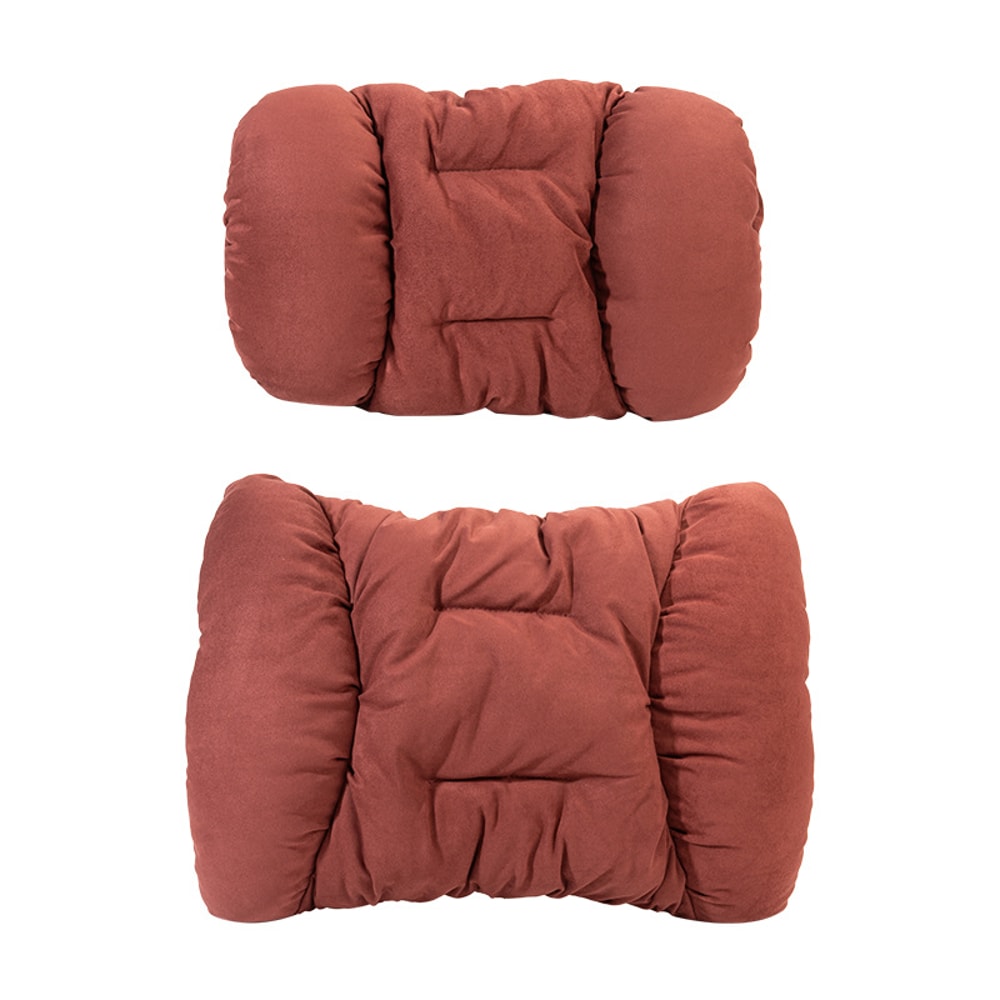Suede Comfortable Neck Protection Pillow HighEnd Plush Car Headrest Soft Waist Cushion For Vehicle 0