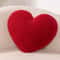 Heart Shape Throw Pillow Cushion, Red Plush Doll Kids Toy Lover Gift for Wedding Party Decor