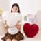 Heart Shape Throw Pillow Cushion, Red Plush Doll Kids Toy Lover Gift for Wedding Party Decor
