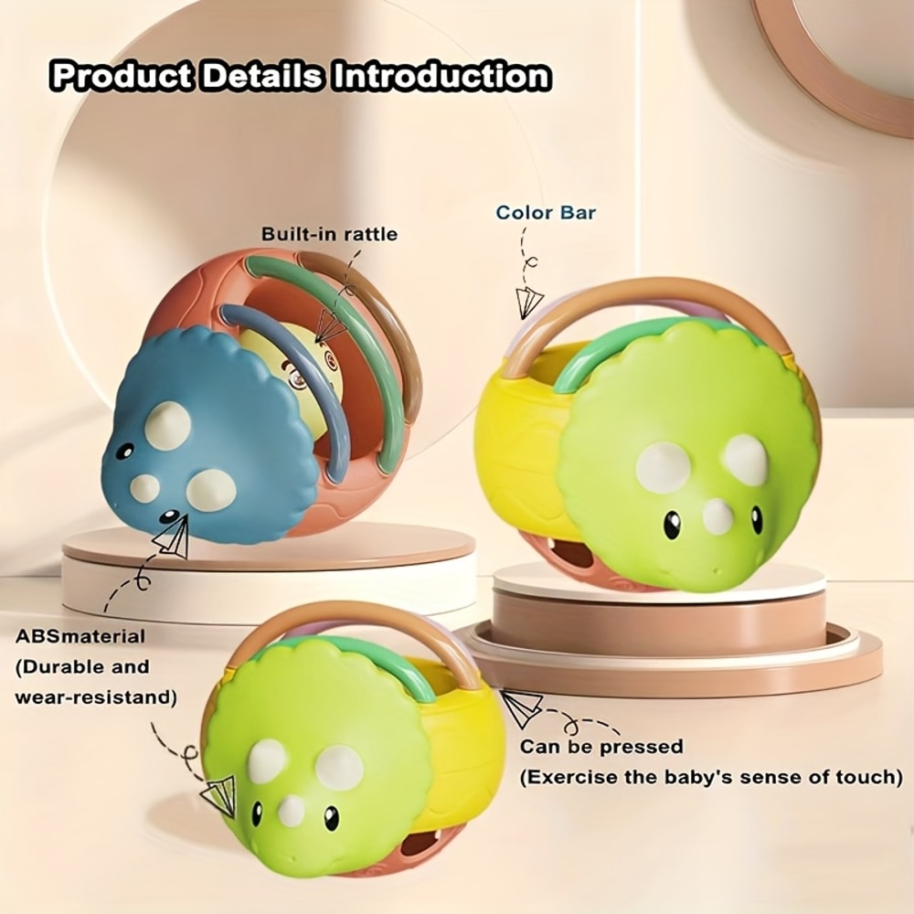 Baby Safe Handheld Rattle Bell Sensory Play Bell For Infants Educational Toy Perfect For Christmas 3
