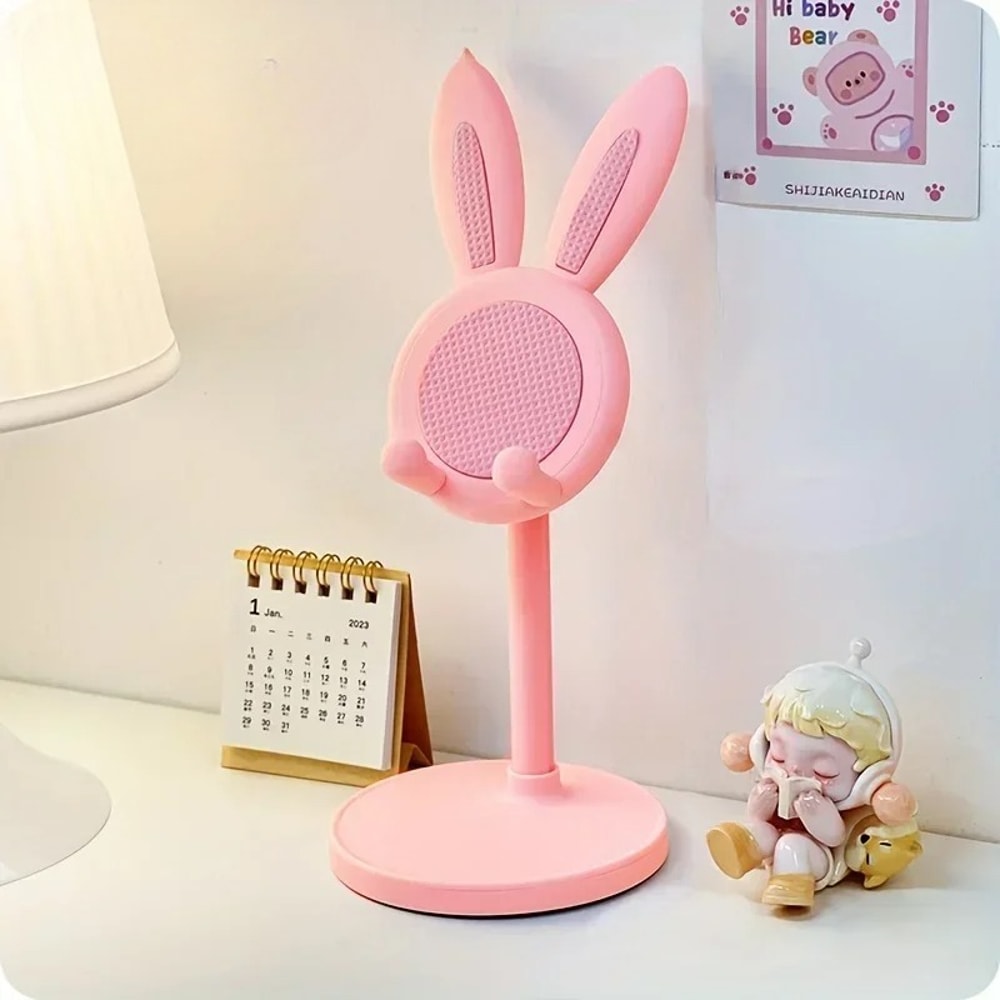 Adjustable Rabbit Phone Stand, Desk Holder for iPhone, Samsung, Xiaomi