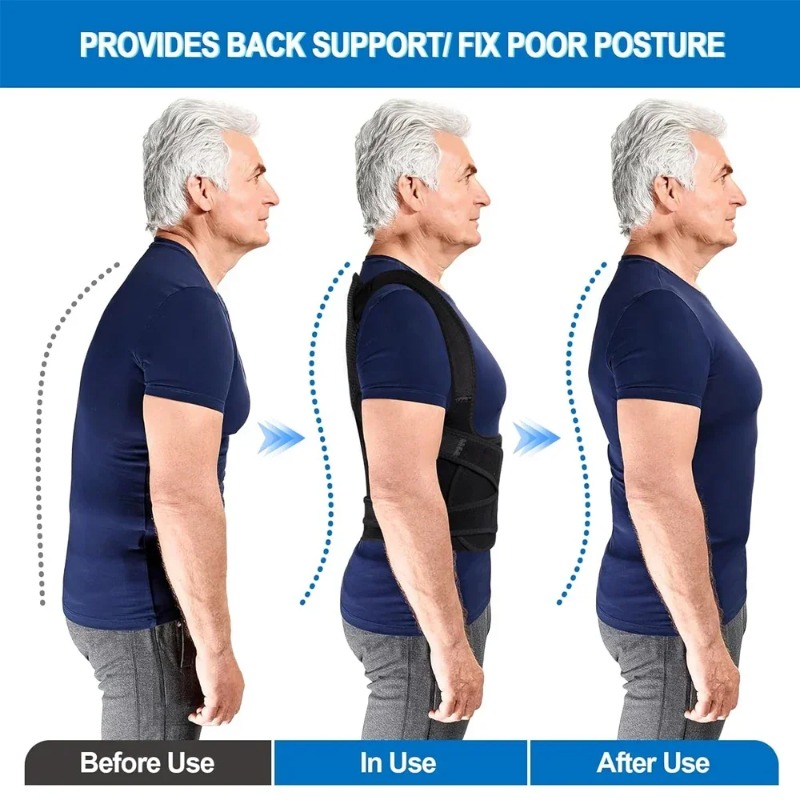 Back Support Posture Corrector For Hunchback Scoliosis Unisex Correction Straightener 1