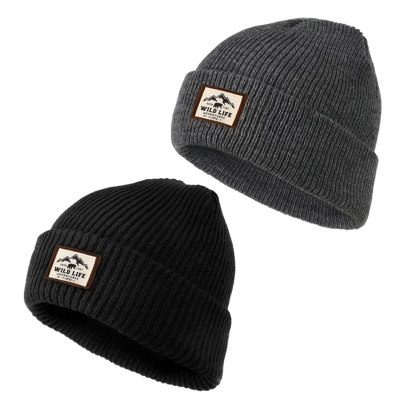 Soft Elastic Warm Knitted Beanie Hat, Windproof Cycling Skull Cap for Men and Women, Perfect for Hiking and Camping