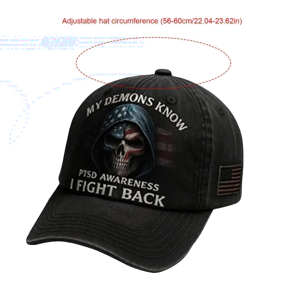 My Demons Know I Fight Back Baseball Cap Hat for Men and Women