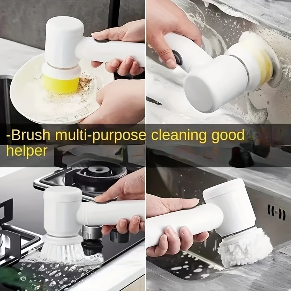 Electric Cleaning Brush Heads For Tub FloorTile Window Sink Cleaning 3