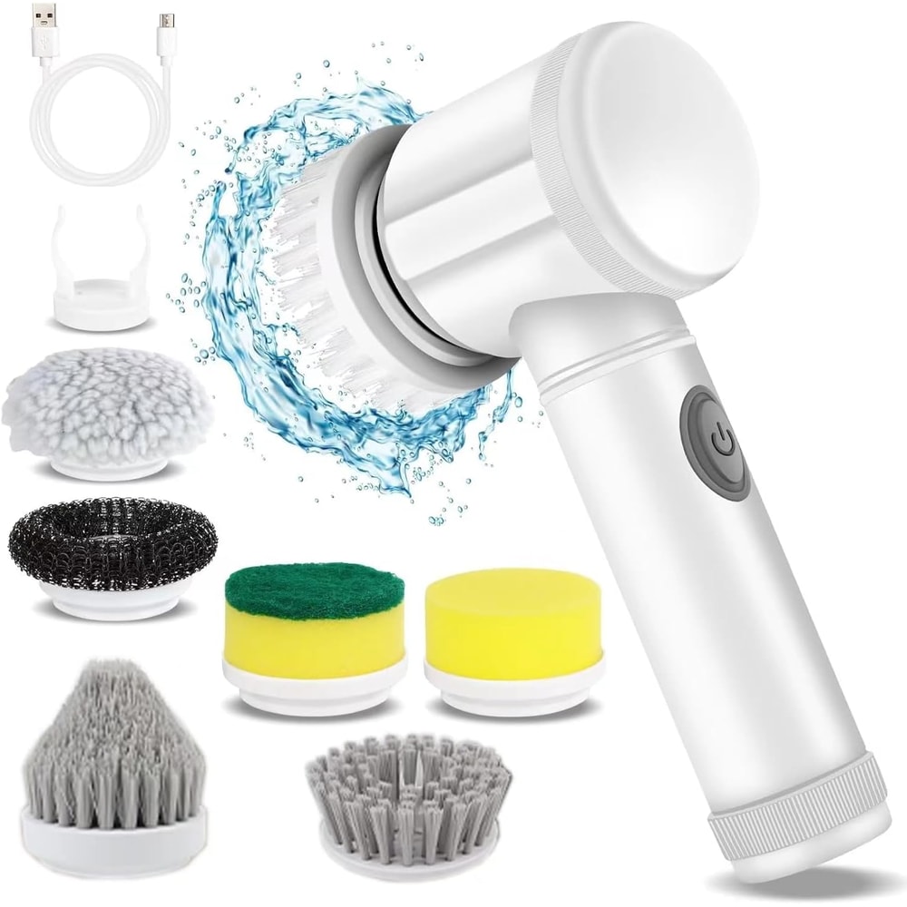 Electric Cleaning Brush Heads For Tub FloorTile Window Sink Cleaning 6