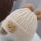 Winter Baby Wool Hat, Cute Bear Ear Protection, Thickened Korean Knitted Baby Hat