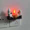 Cute Ghost Figurine with Lights, Fire Effect Desktop Holiday Decoration Item