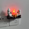Cute Ghost Figurine with Lights, Fire Effect Desktop Holiday Decoration Item