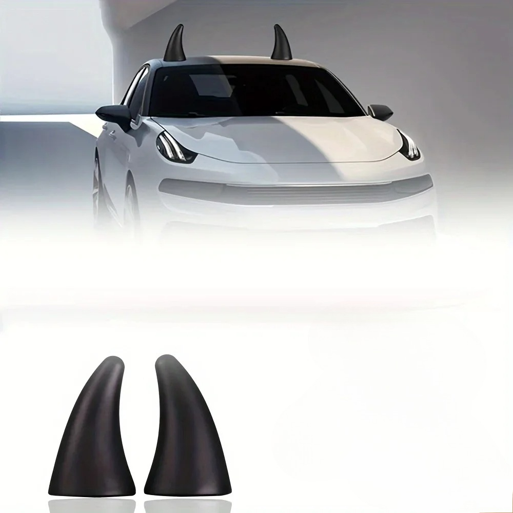 Enhance Your Vehicle Style with Devil Horns Roof Decorations for Car, Tricycles, and Four-wheelers