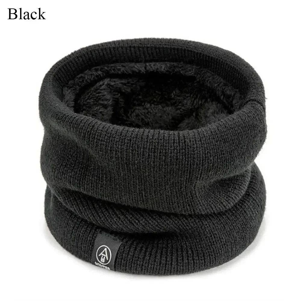 Thick Cold-Proof Neck Warmer Scarf, Soft Knitted Face Cover for Winter, Hiking, Running for Men and Women