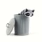Movable Trash Can Decoration, Indoor and Outdoor Raccoon Statue for Home and Office Use