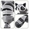 Movable Trash Can Decoration, Indoor and Outdoor Raccoon Statue for Home and Office Use