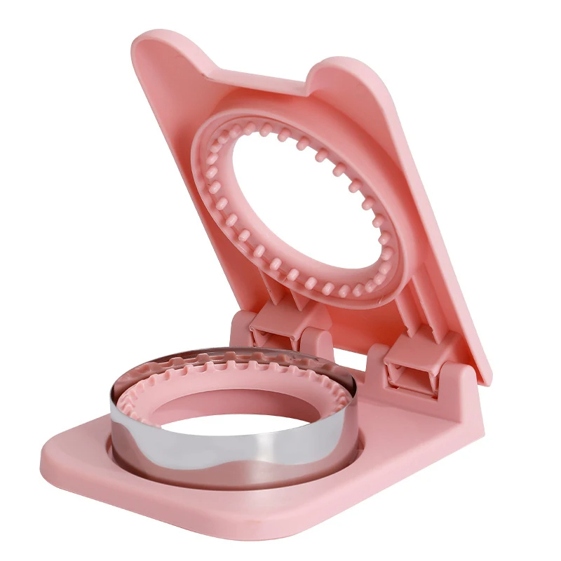 Circular Sandwich Bread Toast Mold, Sandwich Cutter and Sealer Flip Sandwich Cutting Tool for Kids Lunch Stainless Steel