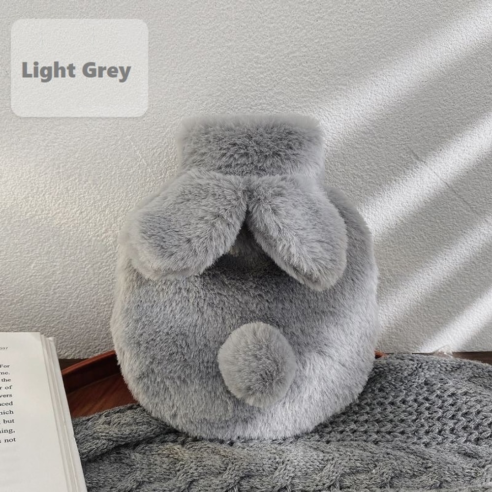 Cute Plush Rabbit Hand Feet Warmer with Cover for Winter, Reusable Explosion-Proof Hot Water Jug Bottle