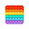 Rainbow Push Bubble Fidget Toy Square Sensory Stress Relief Toy for Autism, Anxiety, Stress for Kids and Adults
