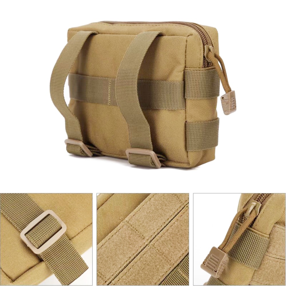Multifunctional Mobile Phone Case Bag, Tactical Pouch EDC Tool Storage Kit Molle System for Exploration and Hunting