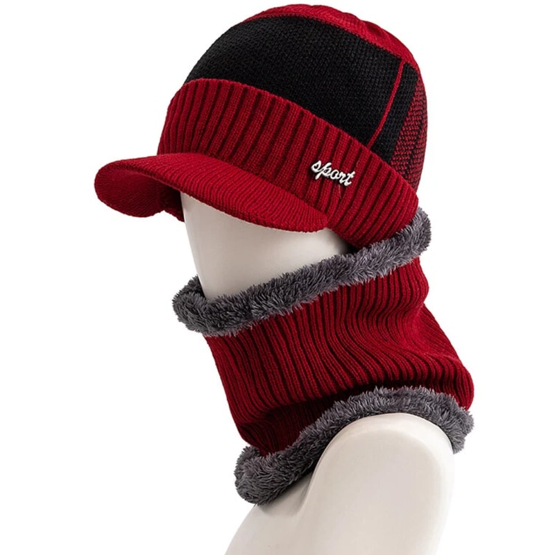 Plush Fur Lined Winter Hat Cap Winter Warm Suit Classic Hat For Male Outdoor Use 8