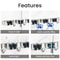 Wall-Mounted Stainless Steel Organizer, Non-Slip Rack Storage for Kitchen, Laundry, Home & Garden