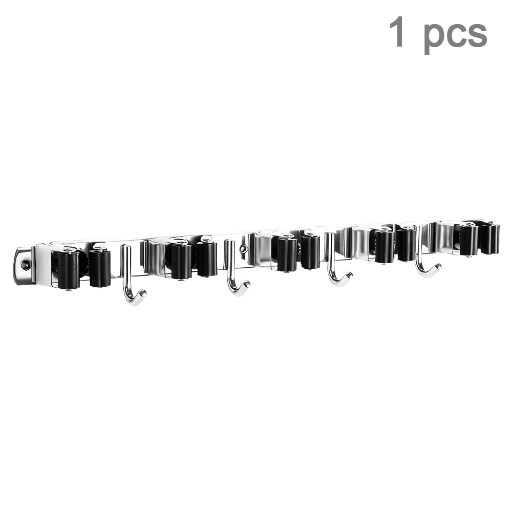 Wall-Mounted Stainless Steel Organizer, Non-Slip Rack Storage for Kitchen, Laundry, Home & Garden