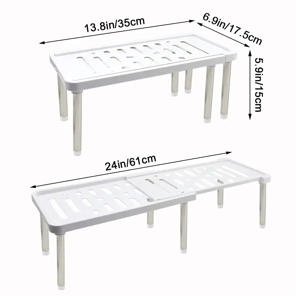 Telescopic Spice Racks for Kitchen, Multifunction Storage Rack for Household Seasoning