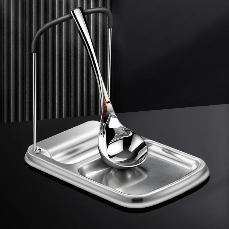 Multi-functional Pot Shovel Rack Storage, Foldable Desktop Pot Lid Rack