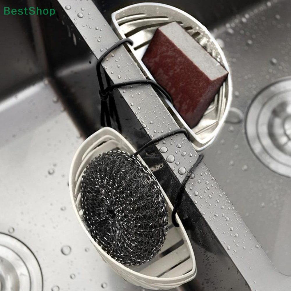 Drill-free Faucet Drain Rack, Hanging Bag With Lanyard For Sink, Drainage Storage Basket