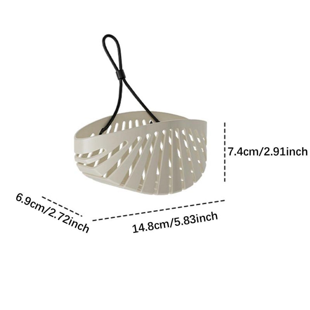 Drill-free Faucet Drain Rack, Hanging Bag With Lanyard For Sink, Drainage Storage Basket