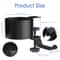Desk Cup Holder with Headphone Hanger, Bottle Holder, Adjustable Arm Clamp, Headset Hook