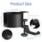 Desk Cup Holder with Headphone Hanger, Bottle Holder, Adjustable Arm Clamp, Headset Hook