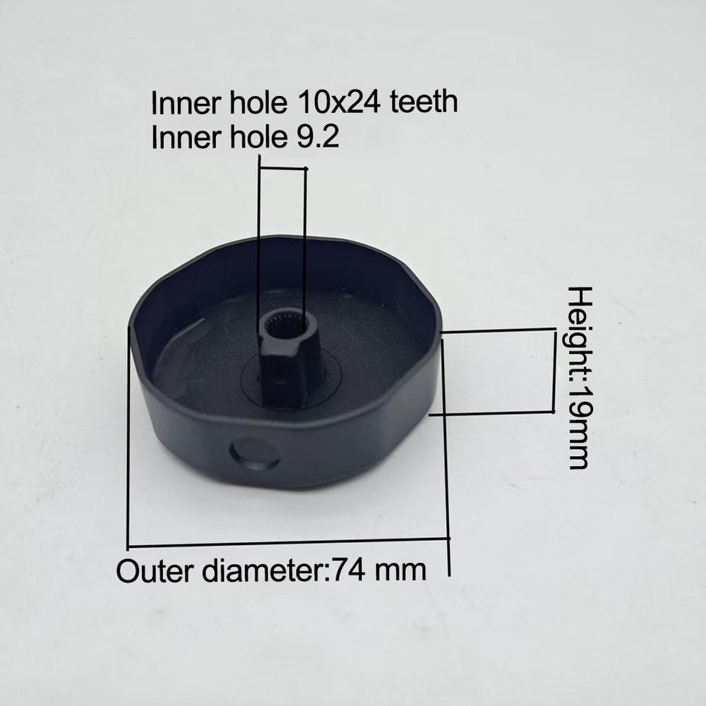 Bathroom Fixtures Part For Home, Black Overflow Prevention Bath Control Knob